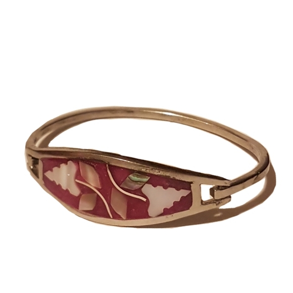 Vintage /Taxco Mexico Sterling Silver Bracelet - Picture 2 of 16